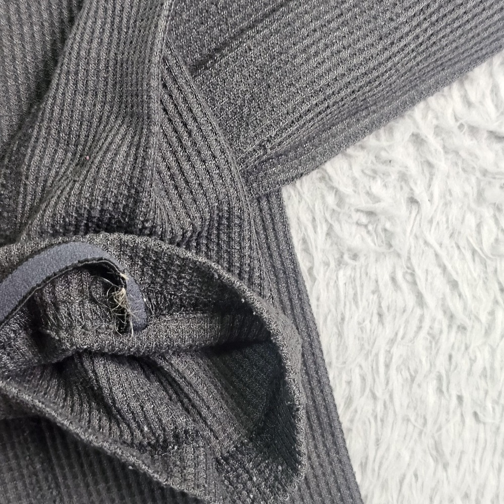 Carhartt Shirt Mens Small Gray Force Thermal Waffle Knit Long Sleeve MBL113 - Picture 5 of 11